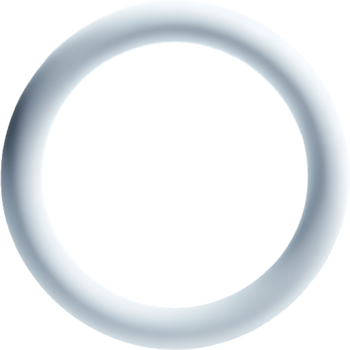 white circle ring.
basic shape. White