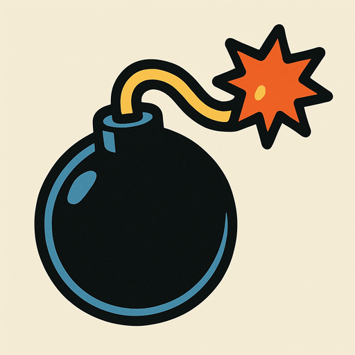 Bomba.
In-Game asset.  2d.  High contrast.  No shadows