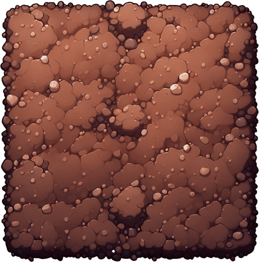 seamless square dirt texture
Single Game Texture. In-Game asset. 2d. Blank background. High contrast. No shadows.