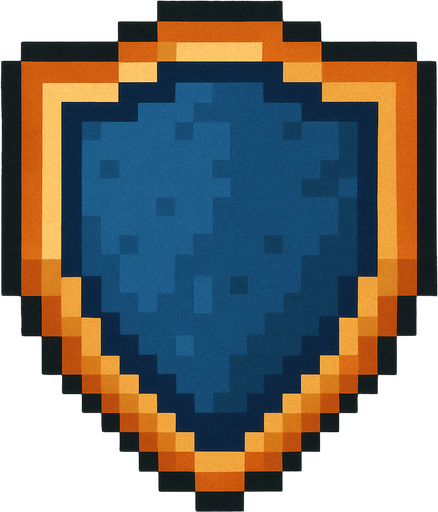 Sheid top down 2d pixilated.
In-Game asset.  2d.  High contrast.  No shadows