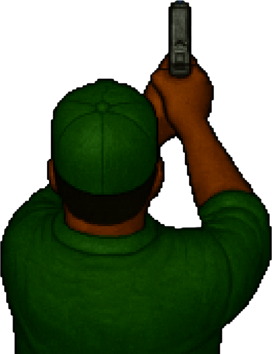 pero no la imagen estara recta apuntando hacia el frente totalmente sin inclinacion con perspectiva desde arriba y trasera