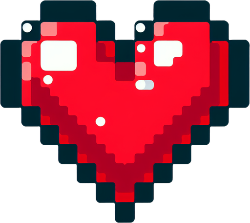 Red ♥️.
Single Game Texture. In-Game asset. 2d. Blank background. High contrast. No shadows.