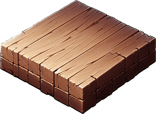 wooden plank.
Single Game Texture.  In-Game asset.  2d.  Blank background.  High contrast.  No shadows