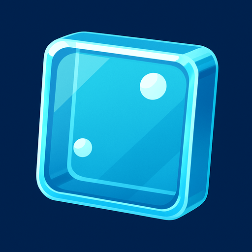 3d piksar tarzı şeffaf kare.
In-Game asset.  2d.  High contrast.  No shadows