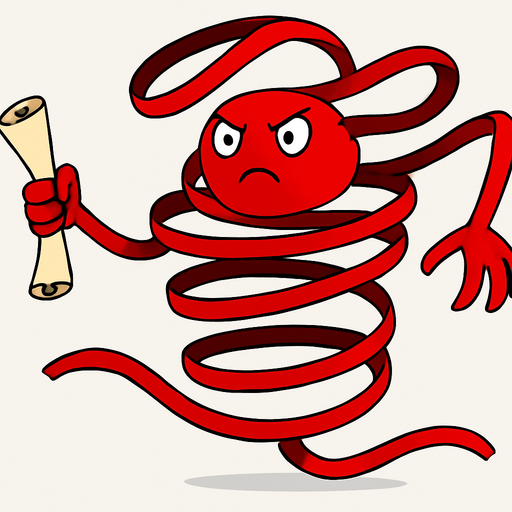 Red Tape enemy extends as if bouncing while moving