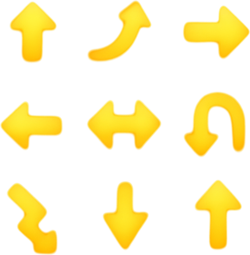 Orange arrow pack assets. Blur. HD color.
Single Game Texture. In-Game asset. 2d. Blank background. High contrast. No shadows.