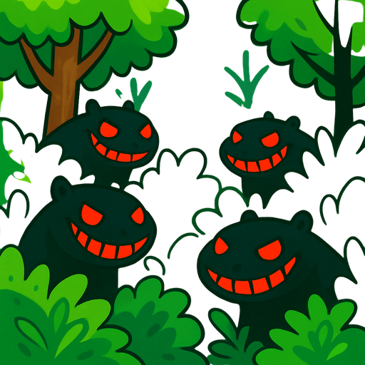 Ponles sonrisas malvadas a los capibaras, recuerda que los ojos son rojos y usa lineas mas gruesas.