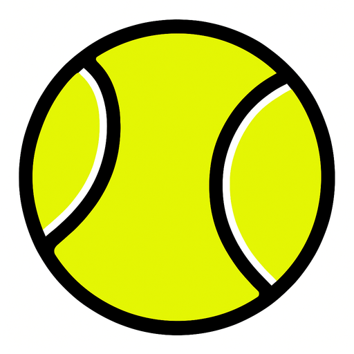 tennis ball.
In-Game asset.  2d.  High contrast.  No shadows