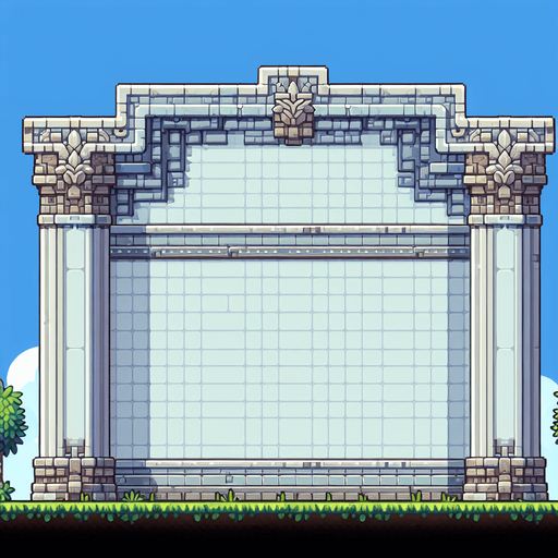 horizontal wall.
Single Game Texture.  In-Game asset.  2d.  Blank background.  High contrast.  No shadows