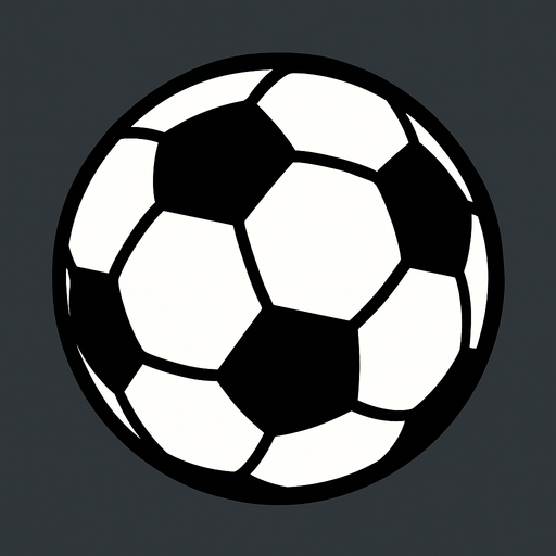 whıte futboall ball.
In-Game asset.  2d.  High contrast.  No shadows