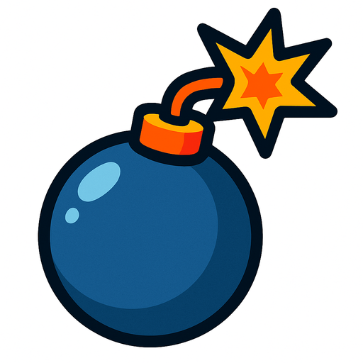 Bomb.
In-Game asset.  2d.  High contrast.  No shadows