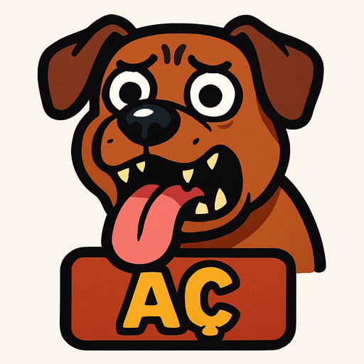 KÖPEK AMA AÇ.
In-Game asset.  2d.  High contrast.  No shadows