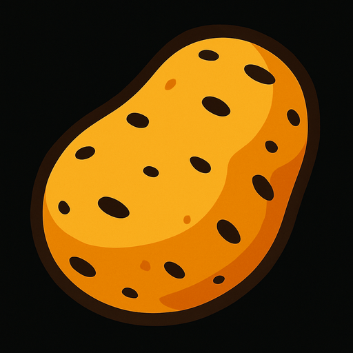 Patate.
In-Game asset.  2d.  High contrast.  No shadows