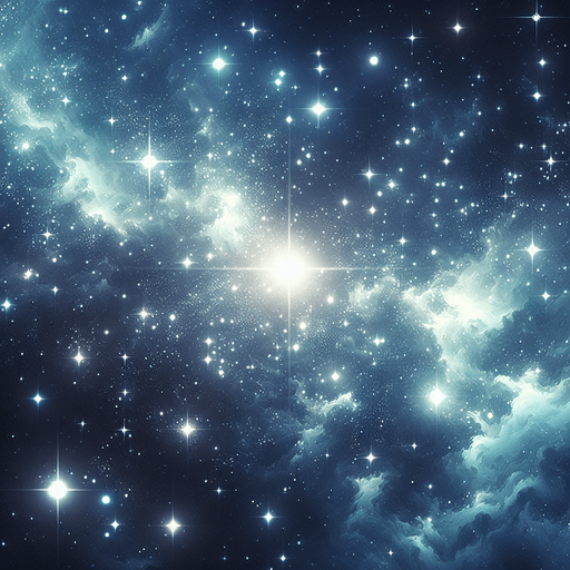 space with some stars.
Single Game Texture.  In-Game asset.  2d.  Blank background.  High contrast.  No shadows