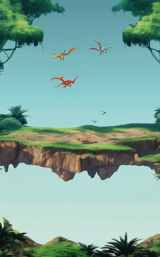 Add some flying dinosaurs