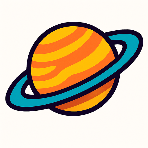 satürn.
In-Game asset.  2d.  High contrast.  No shadows