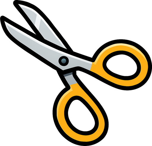 Scissors.
In-Game asset.  2d.  High contrast.  No shadows