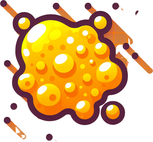 cellula gialla.
Single Game Texture. In-Game asset. 2d. Blank background. High contrast. No shadows.