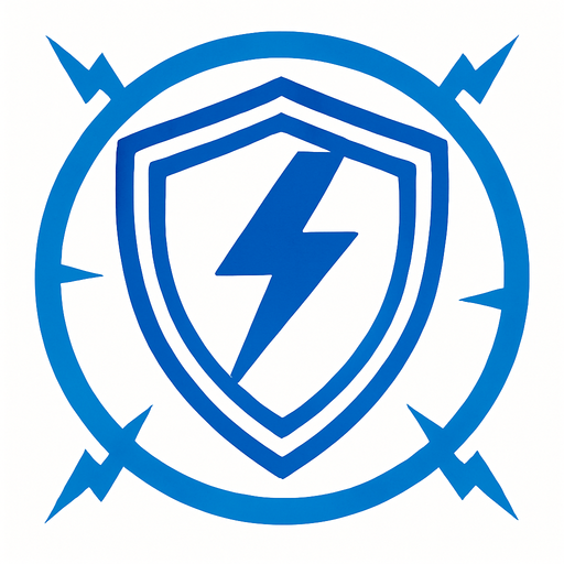 an Symbol for an Shield Force shield of electric power.
In-Game asset.  2d.  High contrast.  No shadows