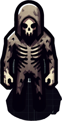 maak een horror player karakter van boven af
Single Game Texture. In-Game asset. 2d. Blank background. High contrast. No shadows.