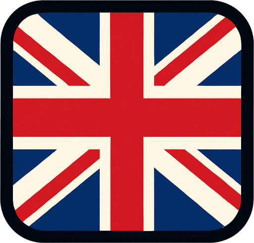 Иконка английского языка флаг без текста
In-Game asset.  2d.  High contrast.  No shadows