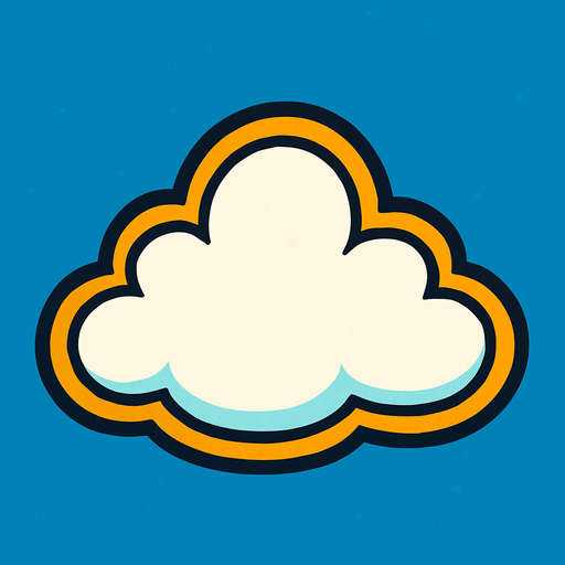 cloud.
In-Game asset.  2d.  High contrast.  No shadows