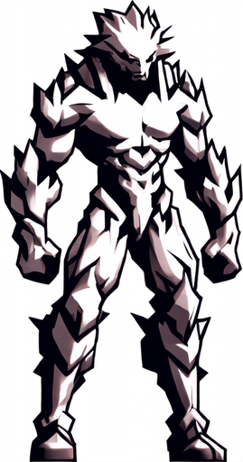 Make his whole body look destroyed.
