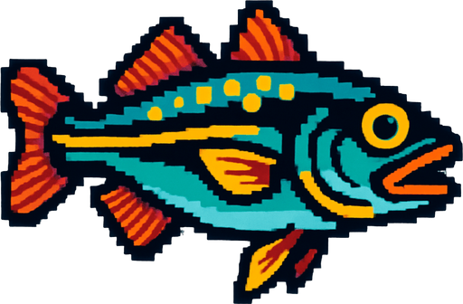 A cod. 80s arcade machine graphics. 
Swimming Side profile. White background. 
In-Game asset.  2d.  High contrast.  No shadows