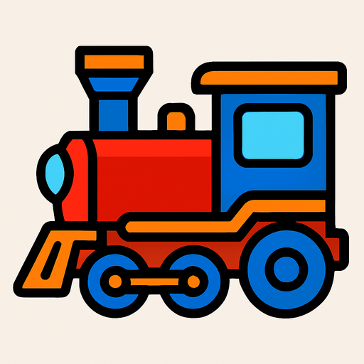 Train.
In-Game asset.  2d.  High contrast.  No shadows