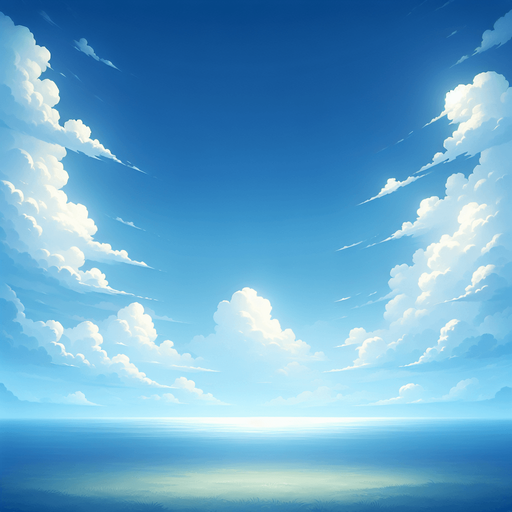 A beautiful blue sky background. 
Single Game Texture. In-Game asset. 2d. Blank background. High contrast. No shadows.