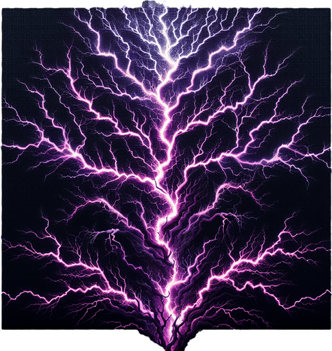 lightning.
Single Game Texture. In-Game asset. 2d. Blank background. High contrast. No shadows.