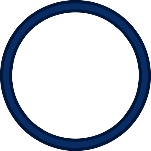 circle shape, empty inside, transparent , stroke is navy blue..
In-Game asset.  2d.  High contrast.  No shadows