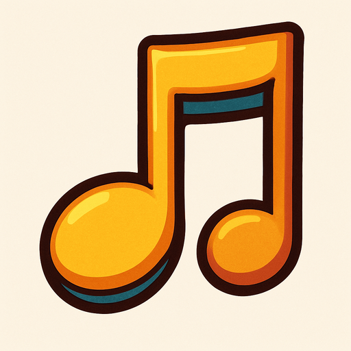 music note low c.
In-Game asset.  2d.  High contrast.  No shadows