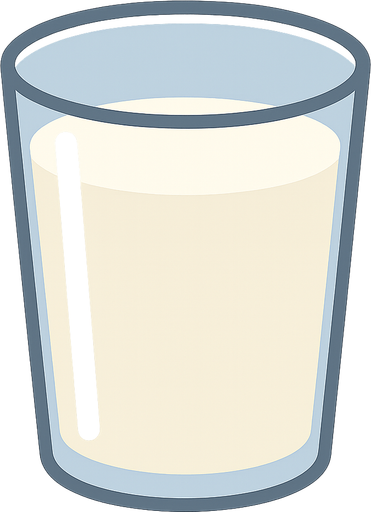 milk in the glass. No background. Transparent background. Blank background. No shadows. 2d. In-Game asset. flat