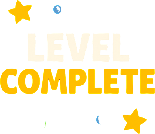 level complete background.
In-Game asset.  2d.  High contrast.  No shadows