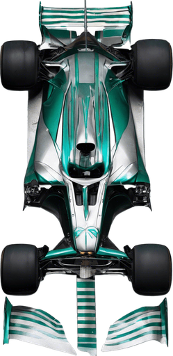 türkizzöld csik a kocsi orrának oldalain