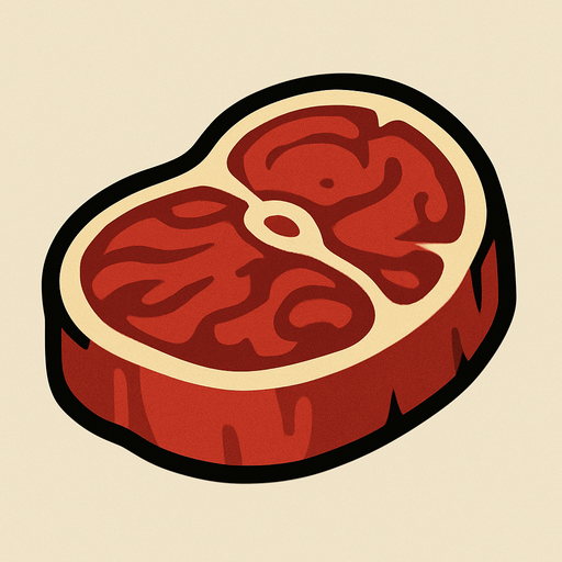 Viande.
In-Game asset.  2d.  High contrast.  No shadows