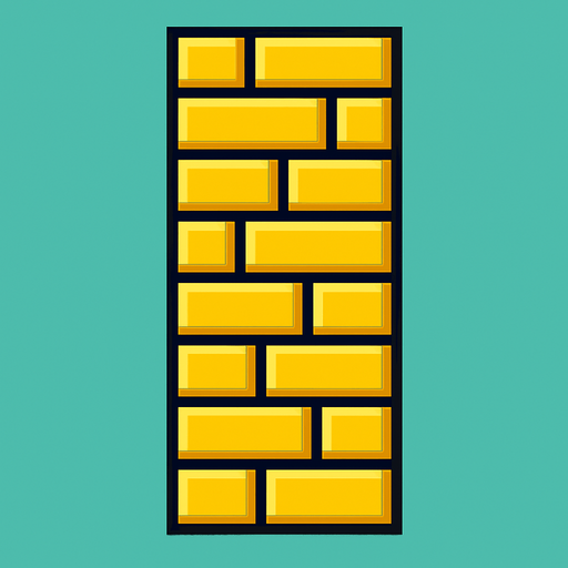 wall for a flappy bird game.
In-Game asset.  2d.  High contrast.  No shadows