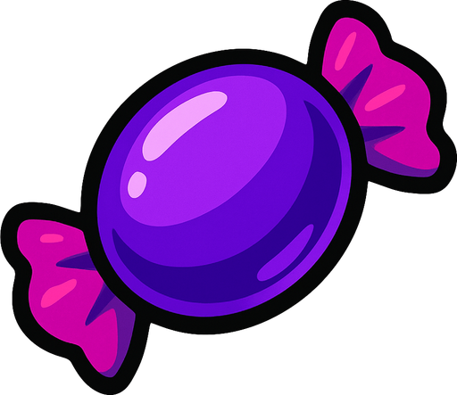 candy_purple.
In-Game asset.  2d.  High contrast.  No shadows
