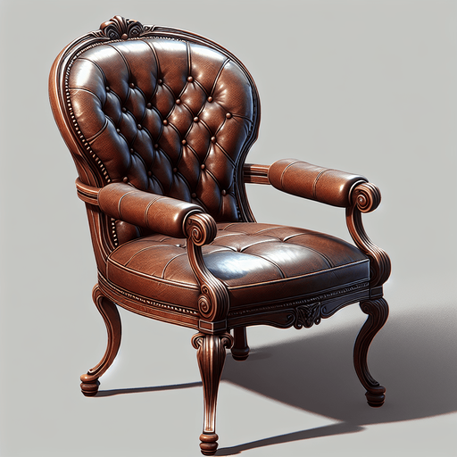 Chair.
Single Game Texture.  In-Game asset.  2d.  Blank background.  High contrast.  No shadows