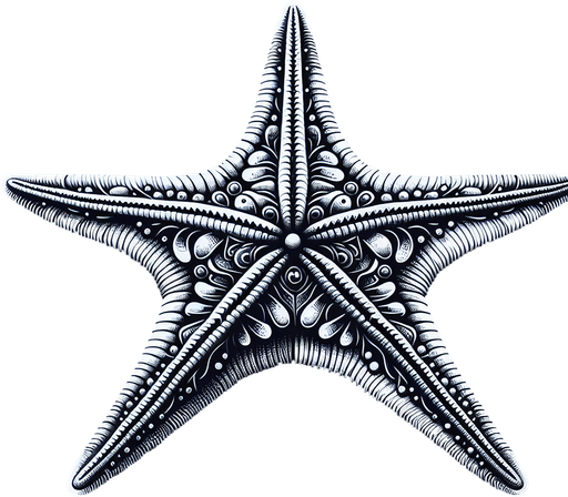 a starfish.
Single Game Texture. In-Game asset. 2d. Blank background. High contrast. No shadows.