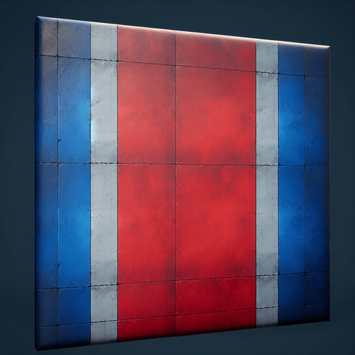 wall red and blu.
Single Game Texture.  In-Game asset.  2d.  Blank background.  High contrast.  No shadows