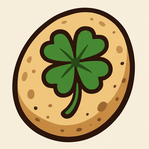 lucky pebble.
In-Game asset.  2d.  High contrast.  No shadows