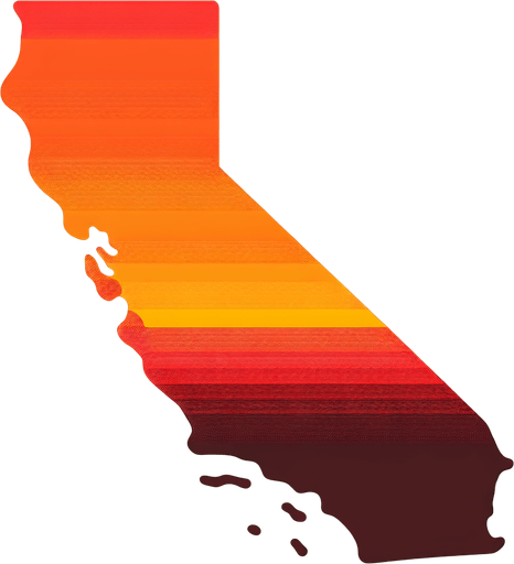 the shape of CALIFORNIA.
Single Game Texture. In-Game asset. 2d. Blank background. High contrast. No shadows.