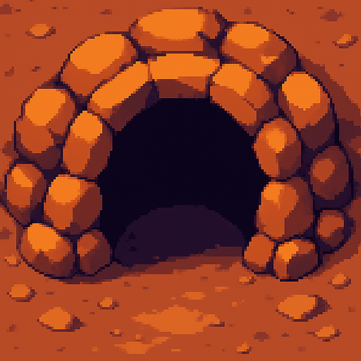 mağaranın hafif üstünden görünüşü olsun