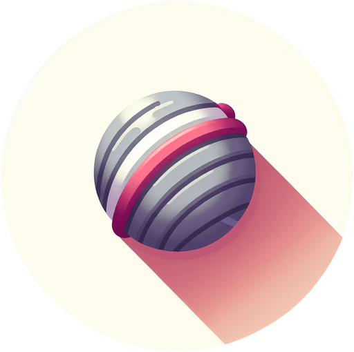 Una bola de lana.
Single Game Texture.  In-Game asset.  2d.  Blank background.  High contrast.  No shadows