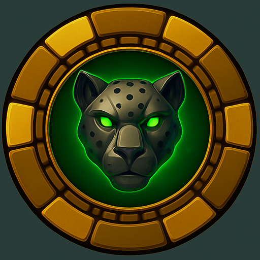 Change the background color in the center and the cheetahs eyes to green.