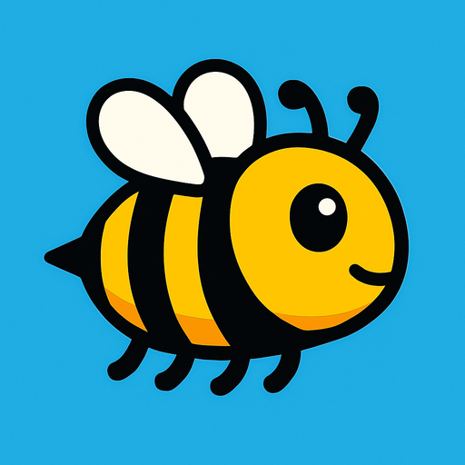 2d side scroller bee.
In-Game asset.  2d.  High contrast.  No shadows