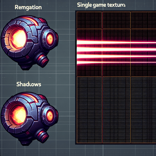 Lazer.
Single Game Texture. In-Game asset. 2d. Blank background. High contrast. No shadows.