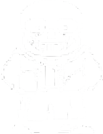 sans  undertale.
In-Game asset.  2d.  High contrast.  No shadows